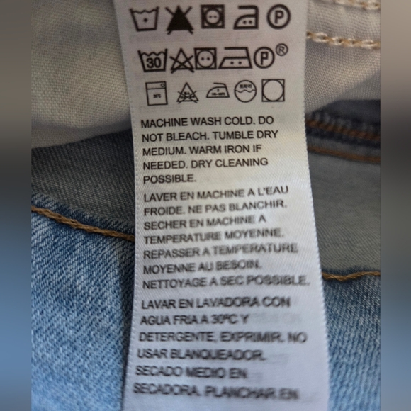 Levi's Blue Jean Shorts Women's Distressed High-Waisted Size: 30 - Picture 9 of 11